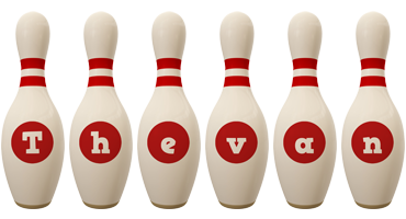 Thevan bowling-pin logo