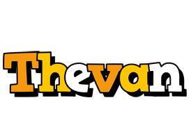 Thevan cartoon logo
