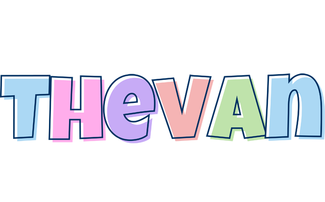 Thevan pastel logo