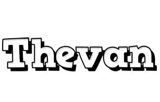 Thevan snowing logo