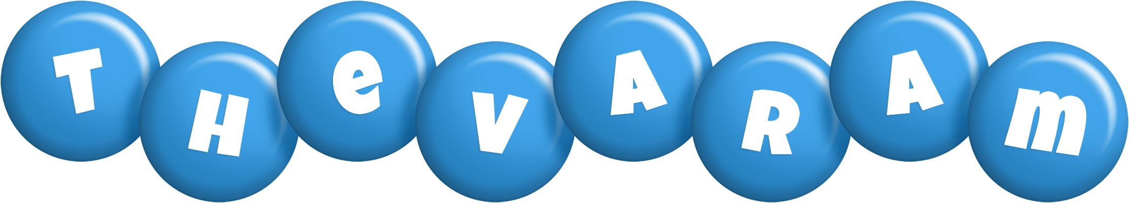 Thevaram candy-blue logo