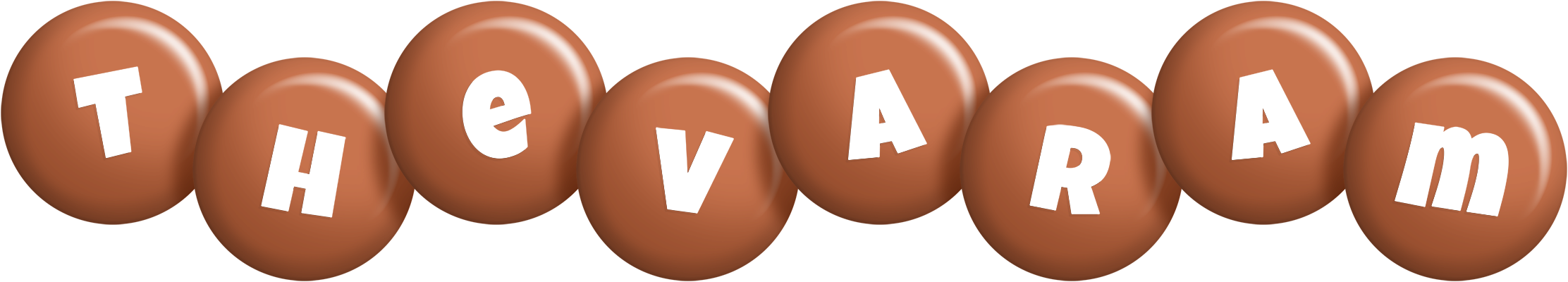 Thevaram candy-brown logo