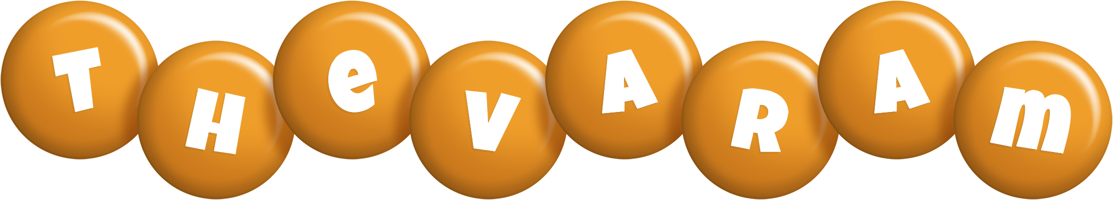 Thevaram candy-orange logo