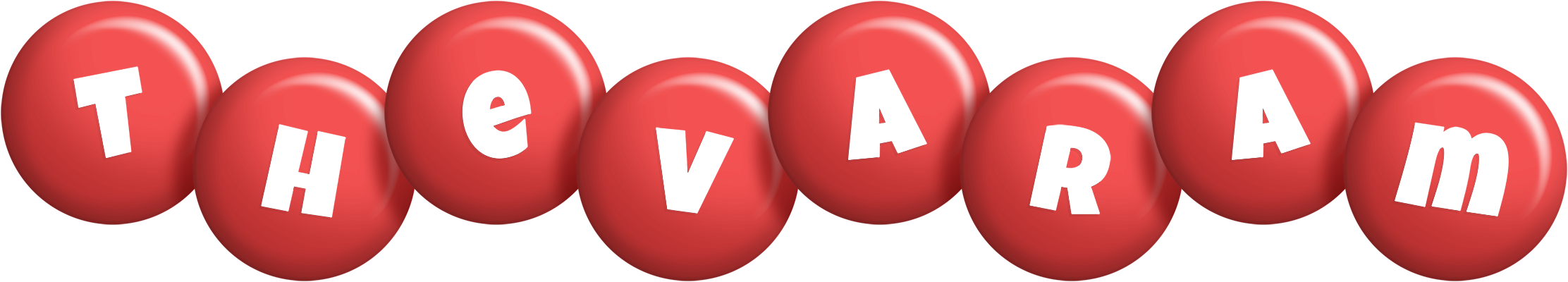 Thevaram candy-red logo