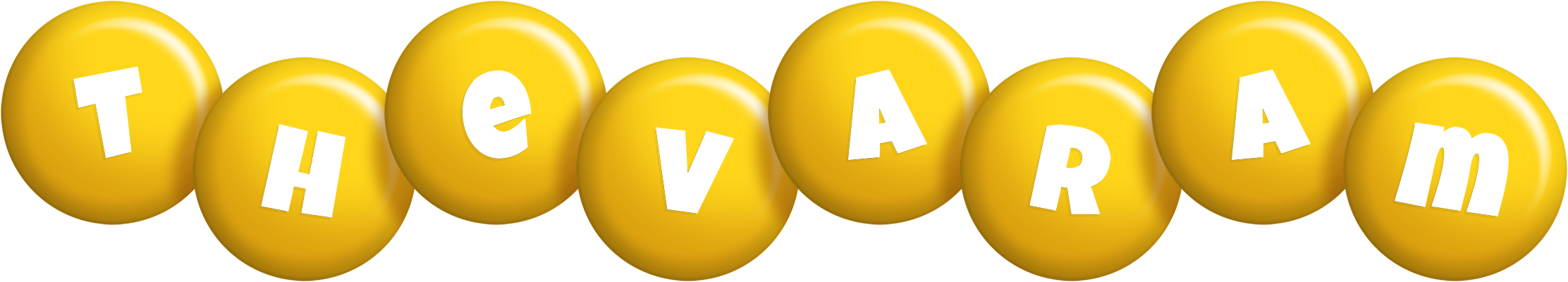 Thevaram candy-yellow logo