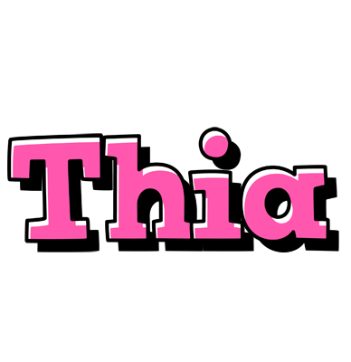 Thia girlish logo