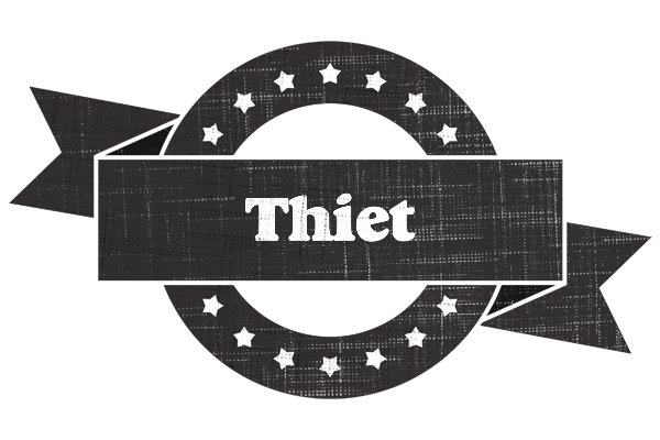 Thiet grunge logo