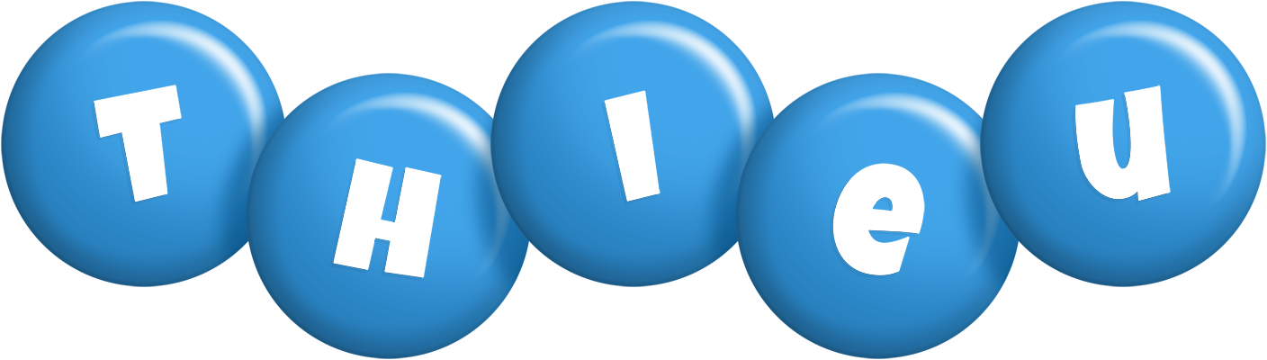 Thieu candy-blue logo