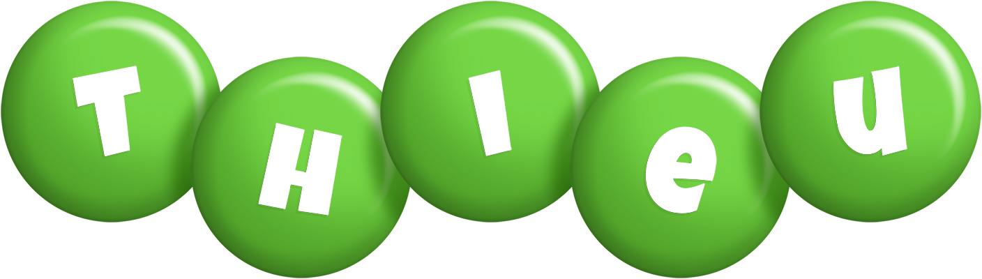 Thieu candy-green logo