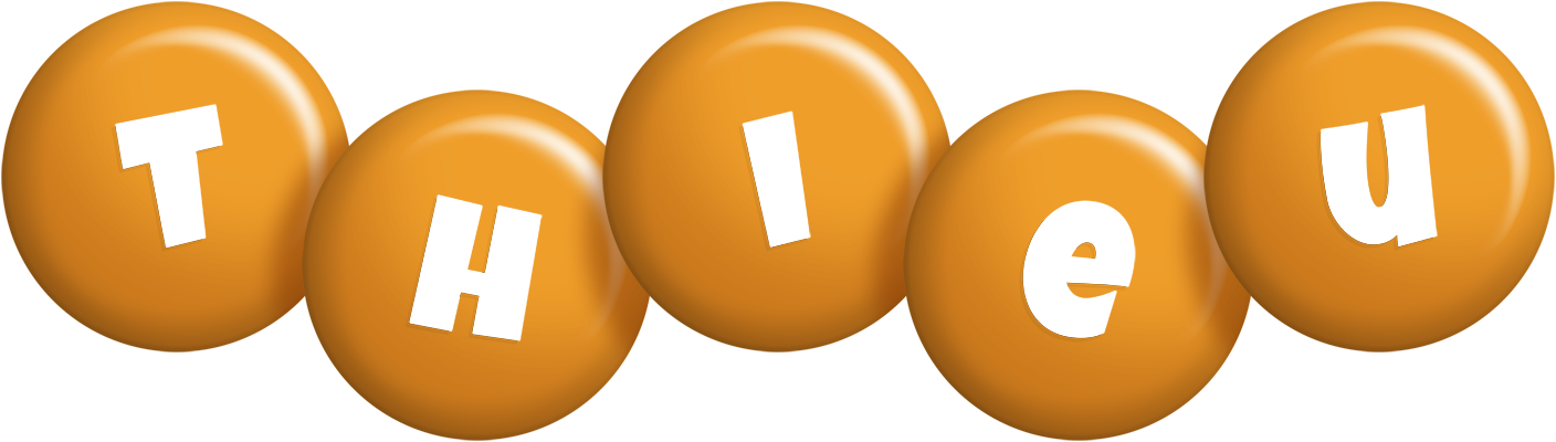 Thieu candy-orange logo