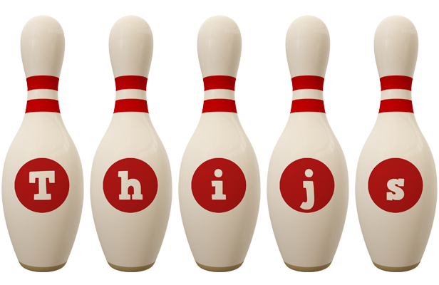 Thijs bowling-pin logo