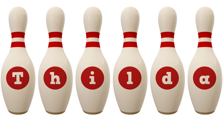 Thilda bowling-pin logo