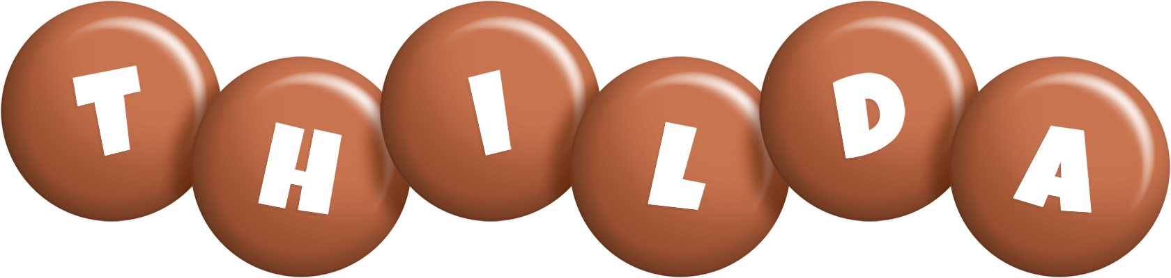 Thilda candy-brown logo