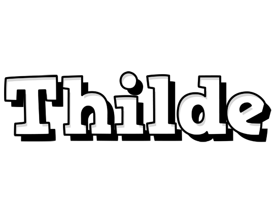 Thilde snowing logo
