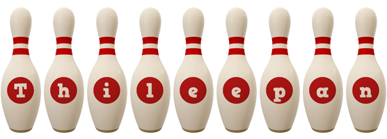 Thileepan bowling-pin logo