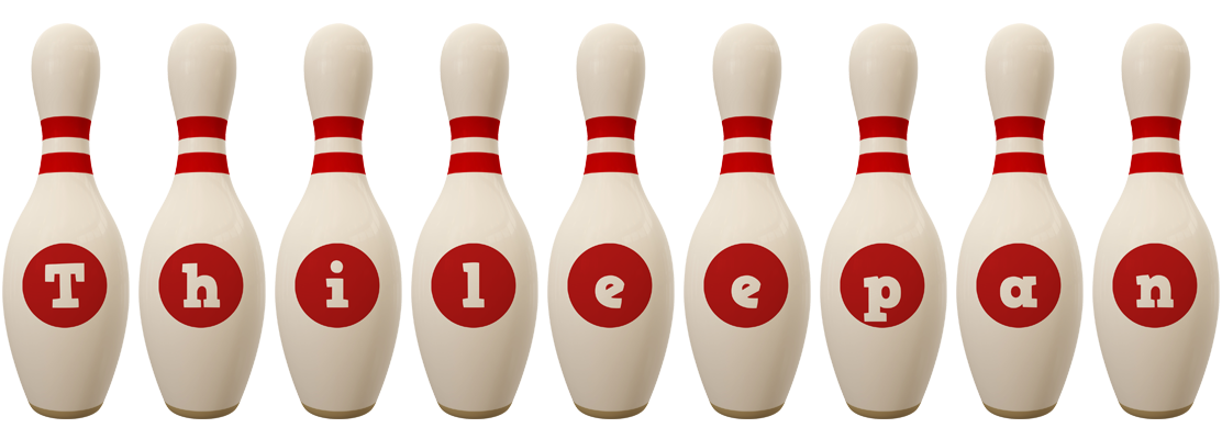 Thileepan bowling-pin logo