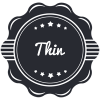 Thin badge logo