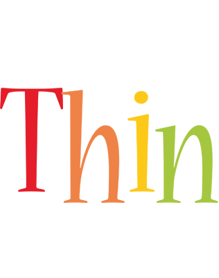 Thin birthday logo
