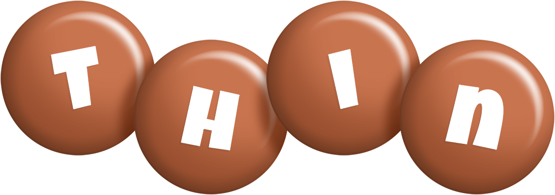 Thin candy-brown logo