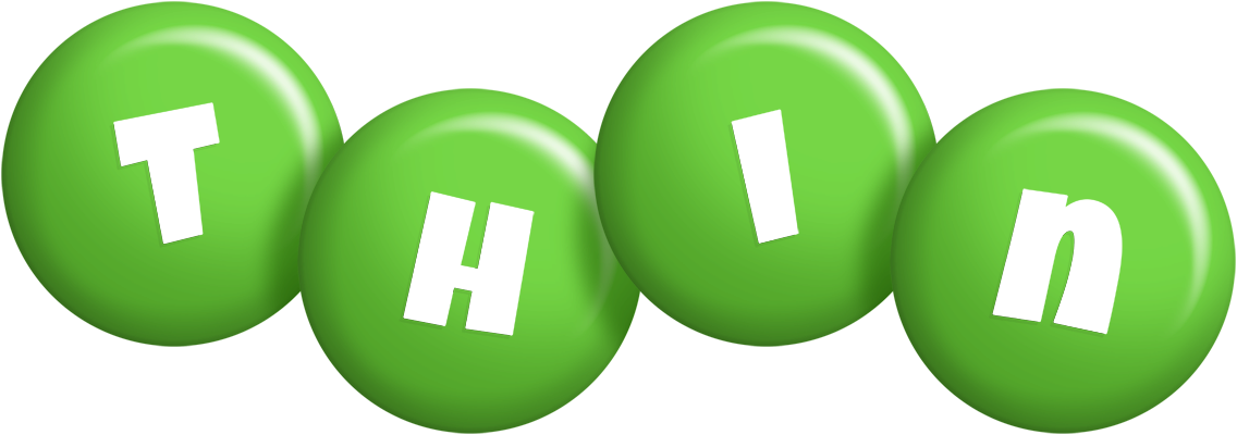 Thin candy-green logo