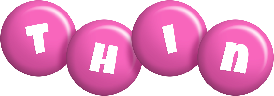 Thin candy-pink logo