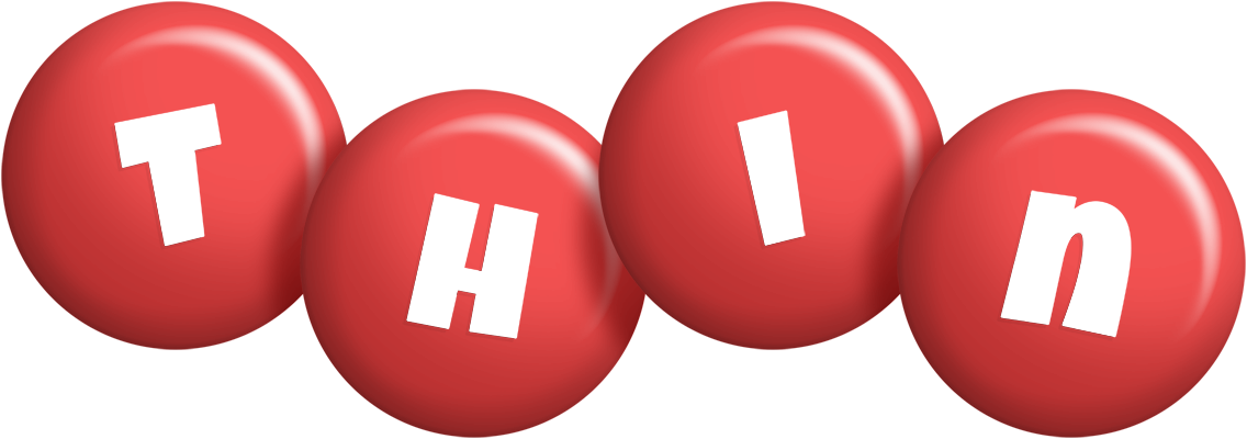 Thin candy-red logo