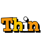 Thin cartoon logo