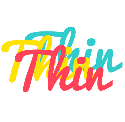 Thin disco logo