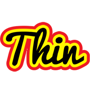 Thin flaming logo