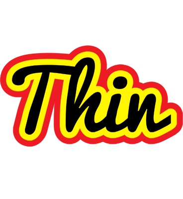 Thin flaming logo