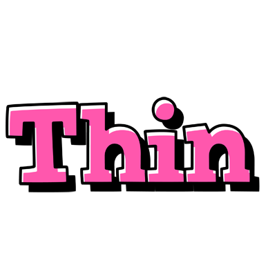Thin girlish logo