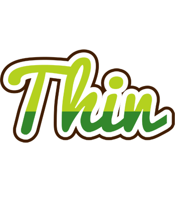Thin golfing logo
