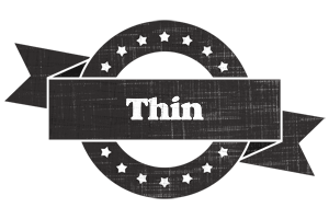 Thin grunge logo