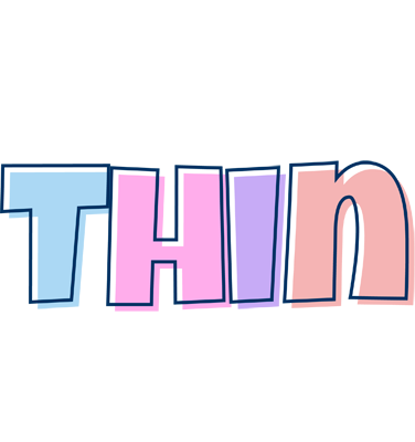 Thin pastel logo