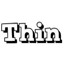 Thin snowing logo