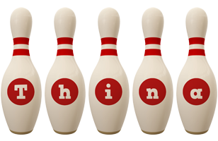 Thina bowling-pin logo