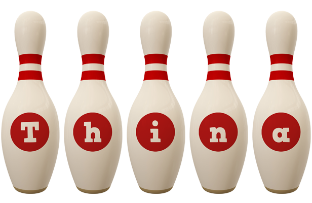 Thina bowling-pin logo