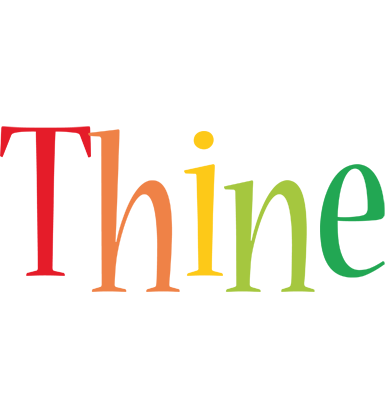 Thine birthday logo