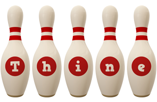 Thine bowling-pin logo