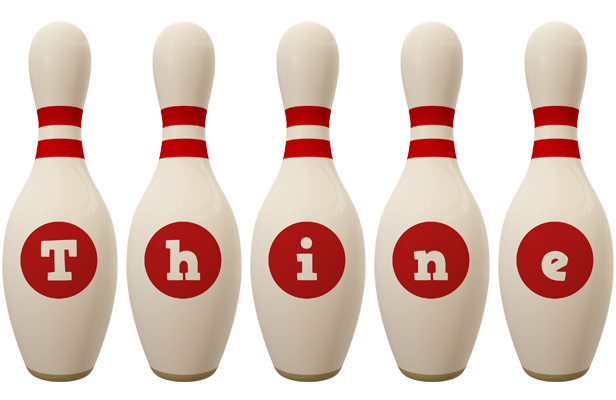 Thine bowling-pin logo