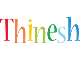 Thinesh birthday logo