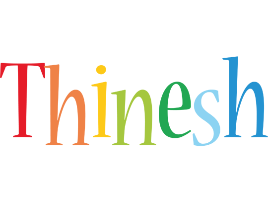 Thinesh birthday logo