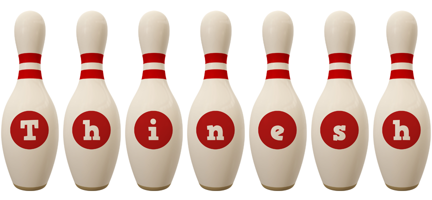 Thinesh bowling-pin logo