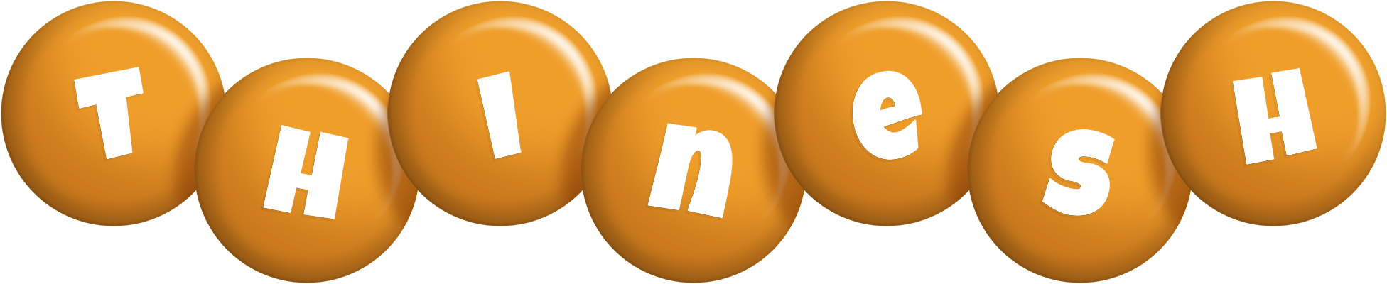 Thinesh candy-orange logo