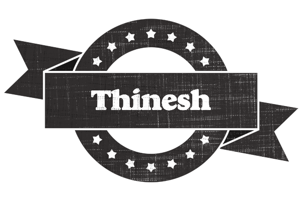 Thinesh grunge logo