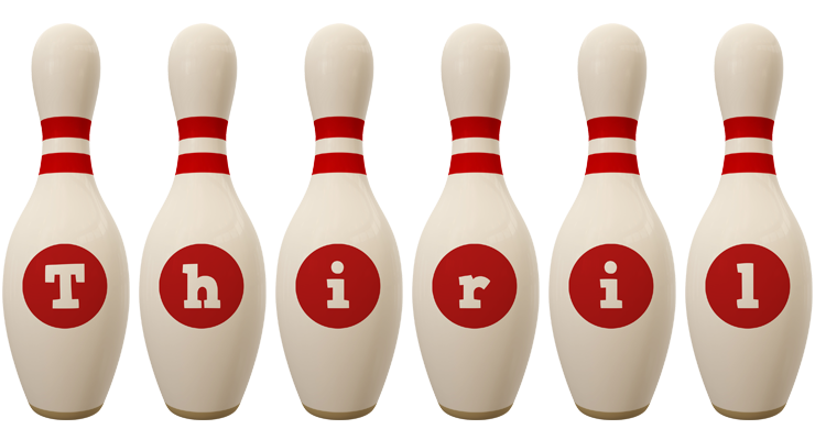 Thiril bowling-pin logo