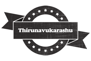 Thirunavukarashu grunge logo