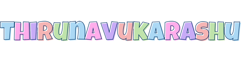 Thirunavukarashu pastel logo