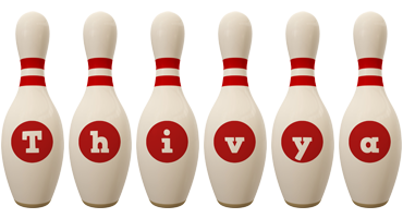 Thivya bowling-pin logo