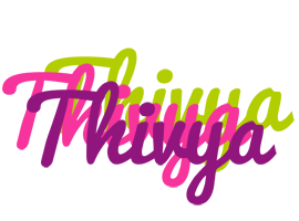 Thivya flowers logo